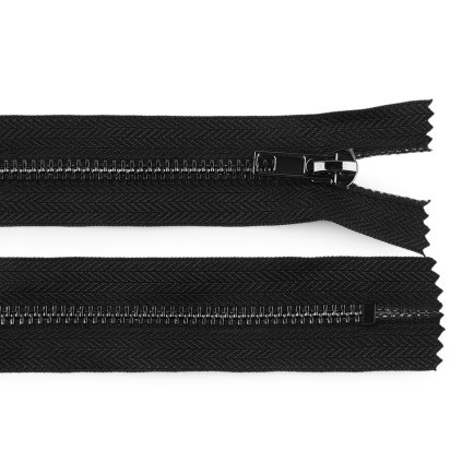 Kovový zip No 5 délka 14 cm (jeansový) (Varianta 322 černá zlatá, Balení 1 ks)