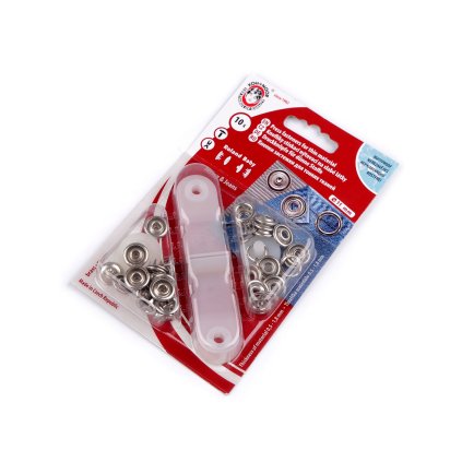 Knoflíky stiskací Roland Baby Ø11 mm na slabé látky (Varianta nikl, Balení 1 karta)