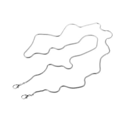 Řetízek na kabelky délka 120 cm, Ø3 mm (Varianta 1 stříbrná, Balení 1 ks)