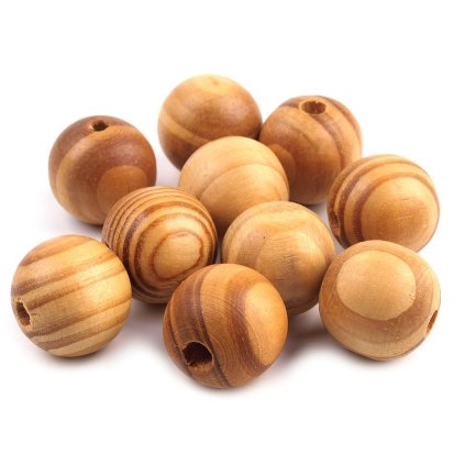 Dřevěné korálky Strip Ø20 mm (Varianta 3 borovice střední, Balení 50 ks)