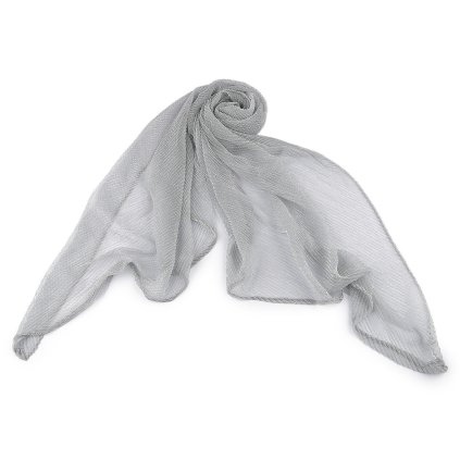 Společenská šála přes ramena s lurexem 60x160 cm (Varianta 3 černá stříbrná, Balení 1 ks)