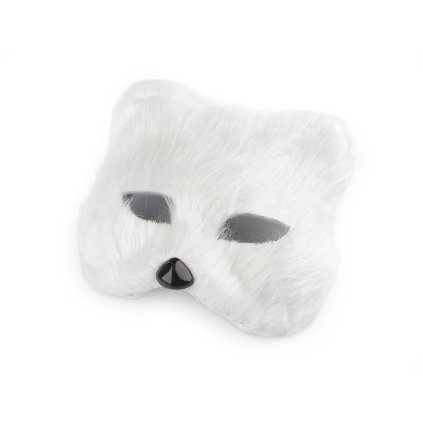 Karnevalová maska - škraboška chlupatá kočka