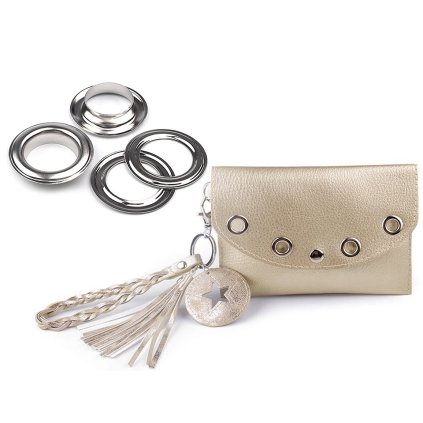 Průchodky s podložkou vnitřní Ø22 mm / vnější Ø34 mm (Varianta 3 nikl černý, Balení 10 pár)