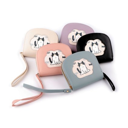 Peněženka kočka 10x11 cm (Varianta 9 černá, Balení 1 ks)