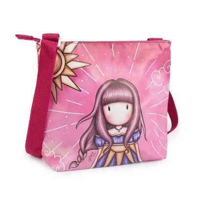 Dívčí kabelka crossbody 23x22 cm s potiskem (Varianta 1 růžová, Balení 1 ks)