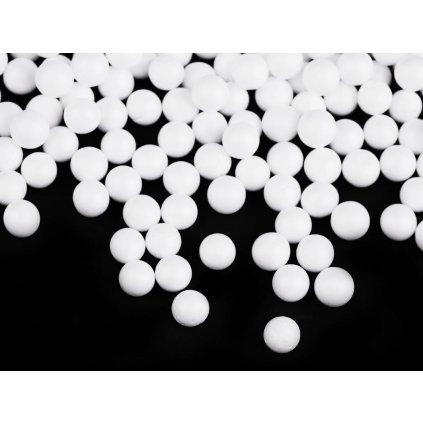 Polystyrenové kuličky Ø10; 12 mm (Varianta 1 (Ø10 mm) bílá, Balení 1 sáček)