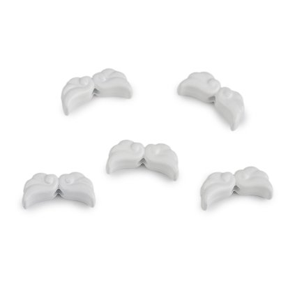 Ozdobný díl andělská křídla lakovaná 6x12 mm (Varianta 1 Off White, Balení 5 ks)