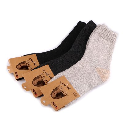 Dívčí ponožky thermo Alpaka (Varianta 9 (vel. 35-38) lila, Balení 1 pár)