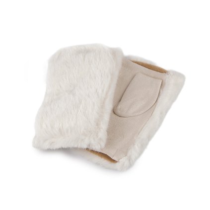 Dámské rukavice bezprsté s kožešinou