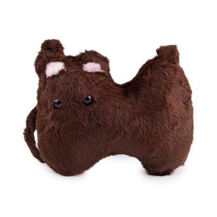 Dívčí plyšová kabelka kočka 26x21 cm (Varianta 1 hnědá, Balení 1 ks)