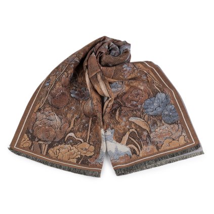 Šátek / šála / pléd typu kašmír 70x185 cm (Varianta 1 béžová velbloudí, Balení 1 ks)