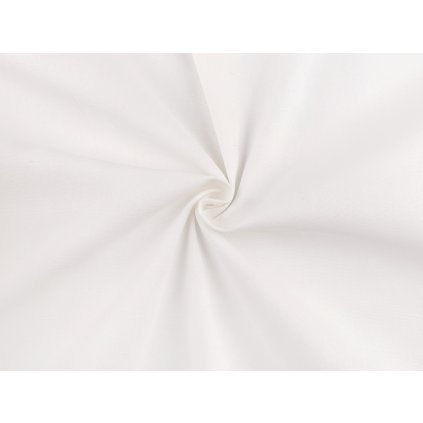 Bavlněná látka / plátno jednobarevné s keprovou vazbou (Varianta 1 Off White, Balení 1 m)