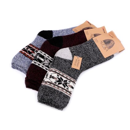 Dámské / dívčí ponožky thermo Alpaka (Varianta 8 (vel. 27-31) mix, Balení 3 pár)