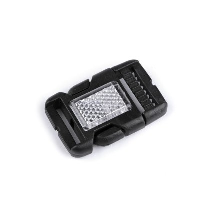 Spona trojzubec s odrazkou šíře 25 mm (Varianta černá, Balení 10 pár)