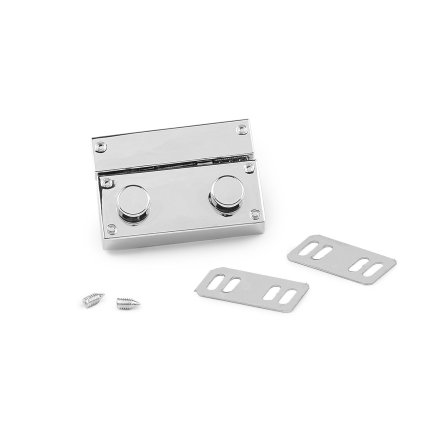 Sada zapínání na tašku 27x41 mm (Varianta 1 nikl, Balení 1 sada)