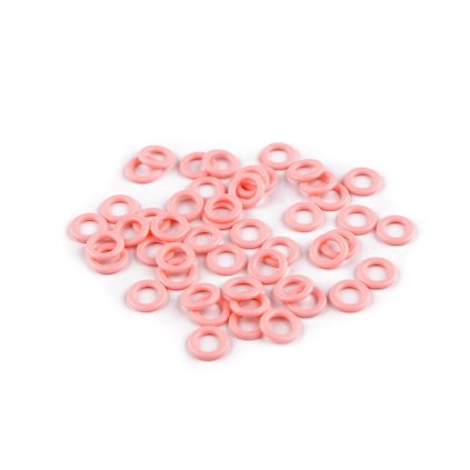 Plastový kroužek / pomůcka na pletení Ø10; 12; 14 mm (Varianta 1 (10 mm) růžová, Balení 100 ks)