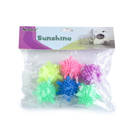 Opakovaně použitelné kuličky do pračky, sada 6 ks