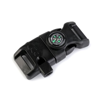 Spona trojzubec s píšťalkou a kompasem šíře 15 mm (Varianta 2 černá, Balení 10 ks)
