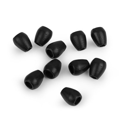 Kovová koncovka na šňůru Ø3,5 mm / ozdoba (Varianta 2 nikl černý, Balení 50 ks)