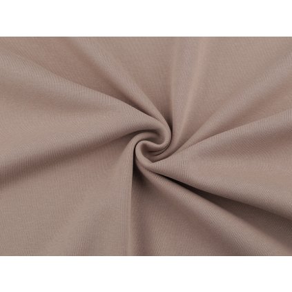 Teplákovina zateplená s kožíškem (Varianta 1 béžová, Balení 1 m)