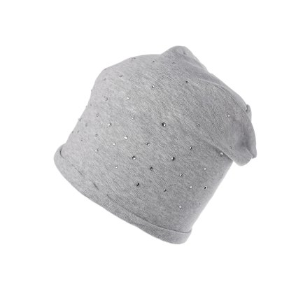 Bavlněná čepice s kamínky dámská (Varianta 6 černá, Balení 1 ks)