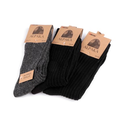 Pánské ponožky thermo Alpaka (Varianta 20 (vel. 43-47) mix, Balení 3 pár)