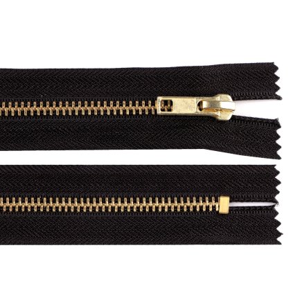 Kovový zip No 5 délka 18 cm (jeansový) (Varianta 322 černá, Balení 1 ks)