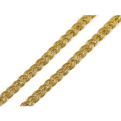 Leonský prýmek copánky (Varianta 1 zlatá, Balení 18 m)