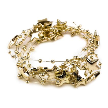 Perličky a hvězdičky na silonu metráž (Varianta 3 AB bílá AB, Balení 1.3 m)