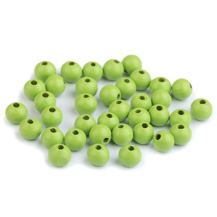 Dřevěné korálky Ø8 mm (Varianta 5 žlutobéžová tmavá, Balení 20 g)