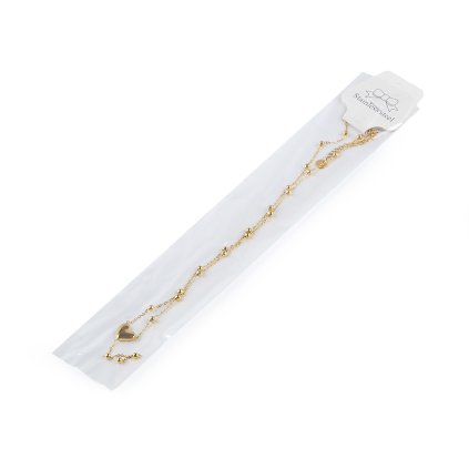 Náhrdelník z nerezové oceli srdce (Varianta 1 stříbrná, Balení 1 ks)