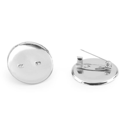 Brožový můstek Ø25 mm (Varianta platina, Balení 1000 ks)