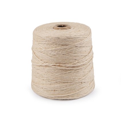 Jutový provázek Ø3 mm k pletení tašek a dekorací (Varianta 1 (01) režná světlá, Balení 1 ks)