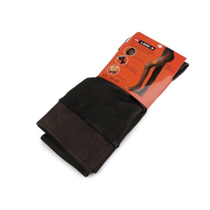 Dámské punčocháče zateplené plyšovým kožíškem (Varianta 1 (M/L) černá béžová, Balení 1 ks)