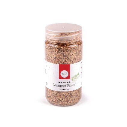 Dekorativní zdobící slídové vločky 370 ml (Varianta 2 růžové zlato, Balení 1 ks)