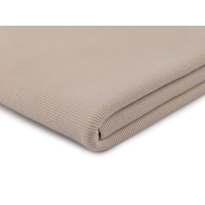 Úplet bambusový elastický žebrovaný - tunel (Varianta 1 béžová světlá, Balení 1 m)