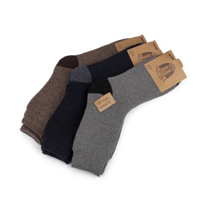 Pánské vlněné ponožky Alpaka (Varianta 1 (vel.  39-43) mix náhodných barev, Balení 3 pár)