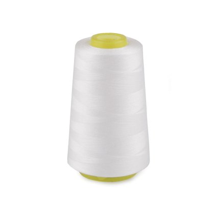 Polyesterové nitě pro overlocky i klasické šití návin 3000 yards PES 40S/2 (Varianta 1 bílá, Balení 1 ks)