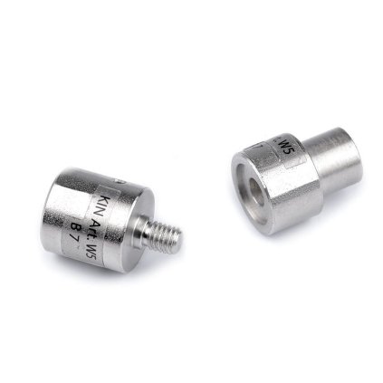 Piston k nýtování průchodek vnitřní Ø5,5 a 7 mm (Varianta 1 (5,5x5 mm) stříbrná, Balení 1 sada)