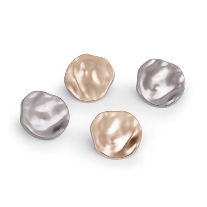 Kovový knoflík mačkaný vzhled velikost 42"