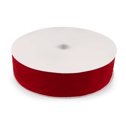 Sametová stuha šíře 50 mm (Varianta 1 červená, Balení 1 m)