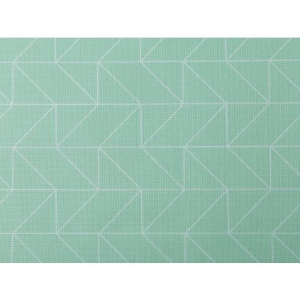 Kočárkovina 600D geometrický vzor s PVC úpravou