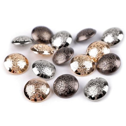 Kovový knoflík velikost 28", 32", 36" (Varianta 1 (36") nikl antik, Balení 5 ks)