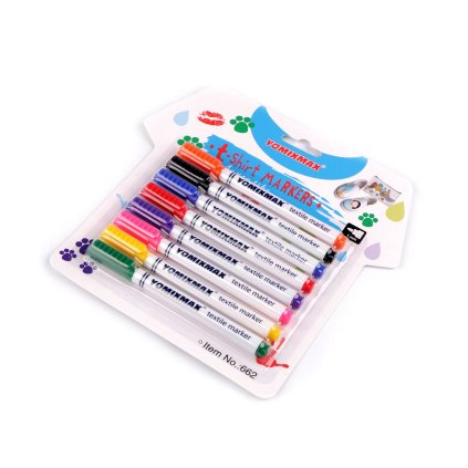 Fixy na textil sada 8 ks