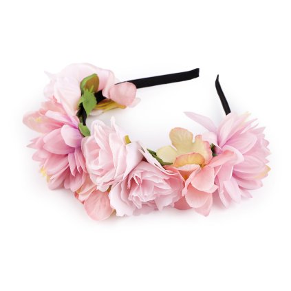 Čelenka do vlasů s květy (Varianta 3 multikolor, Balení 1 ks)