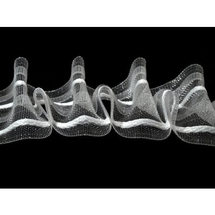 Záclonovka šíře 50 mm žabkové řasení