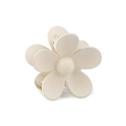 Skřipec do vlasů květ (Varianta 1 krémově bílá, Balení 1 ks)