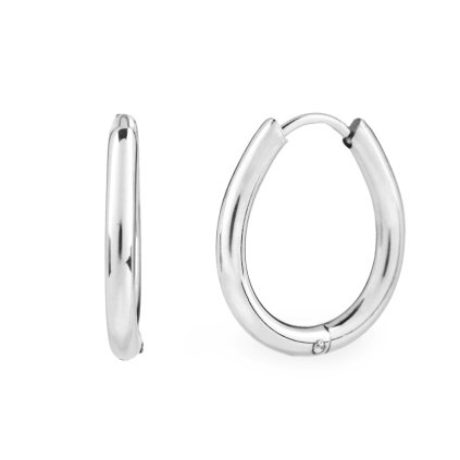 Náušnice z nerezové oceli kruhy (Varianta 1 stříbrná, Balení 1 pár)