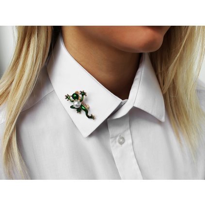 Brož žába, chameleon (Varianta 1 červená chameleon, Balení 1 ks)