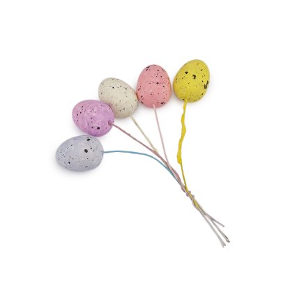 Velikonoční mini vajíčka na drátku 5 ks